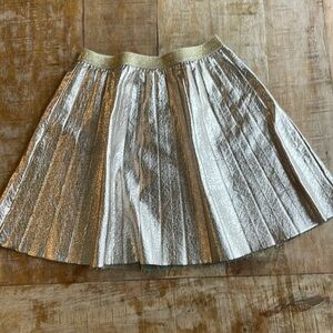 Crewcuts gold pleather skirt XL(12-14)